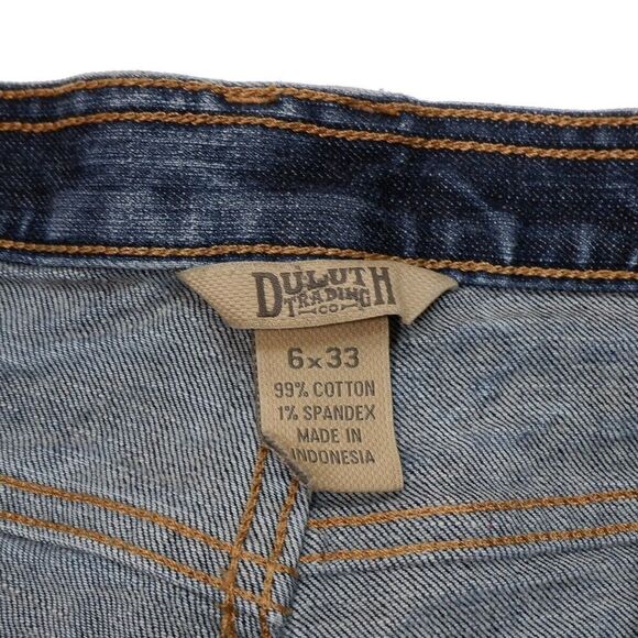 Duluth Jeans Womens Size 6 Blue Mid Rise Bootcut Denim Measures 31 x 30 - Picture 7 of 9